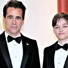 Colin Farrell z synem Henrym Tadeuszem. Mimo choroby, którą przeszedł, wygląda na szczęśliwego.