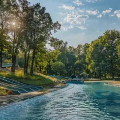 Park Kozienice - historia i atrakcje parku wodnego 