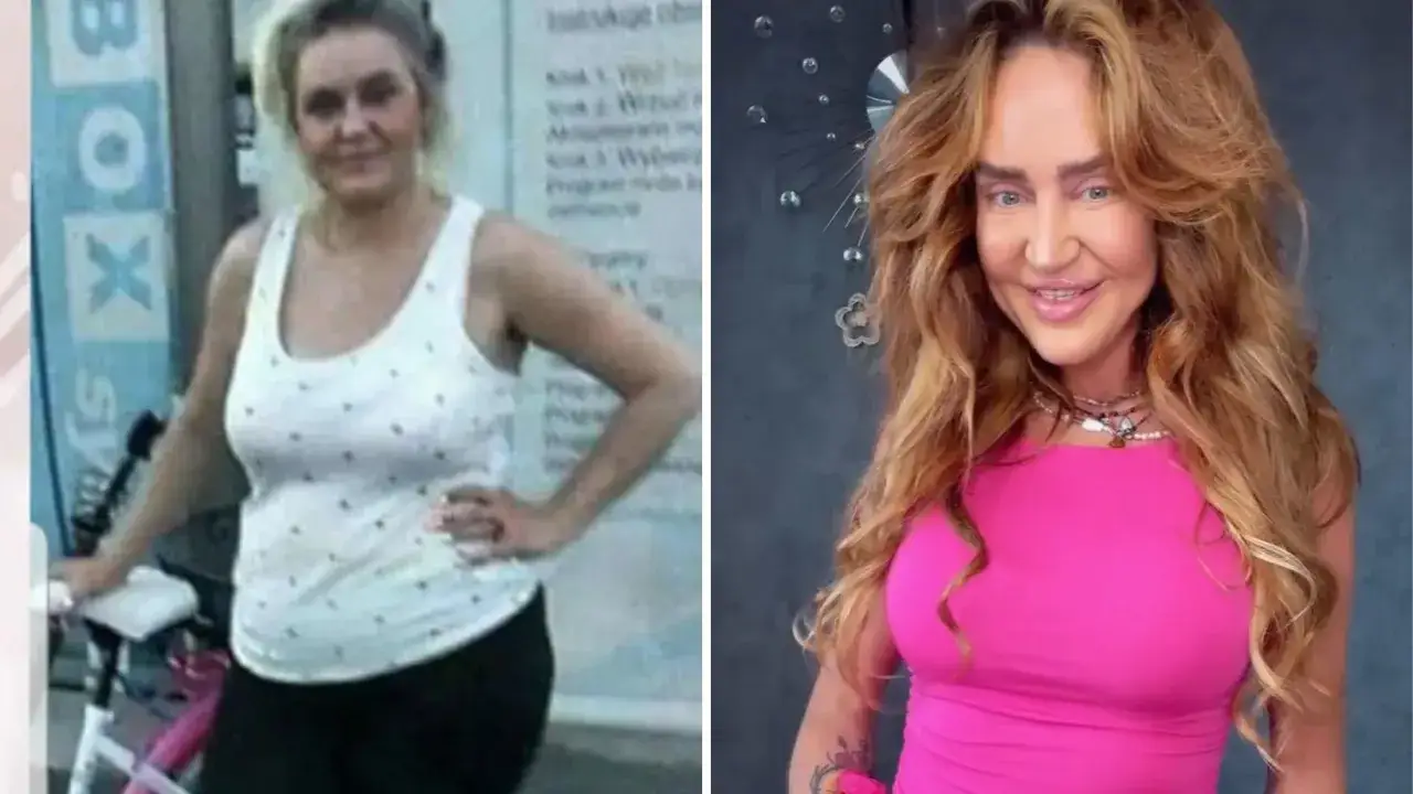 Agnieszka Kotońska kiedys i dziś. Zmiana sylwetki i stylu, od sportowego do glamour.